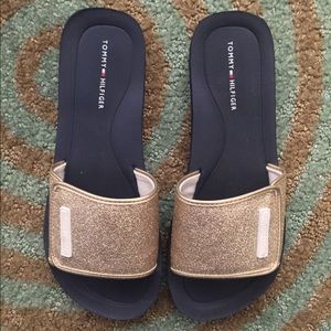 Sparkly Slide Sandals
